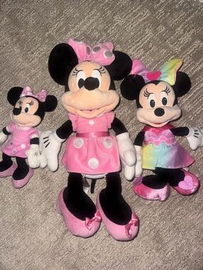 Disney Minnie Mouse Plush Trio